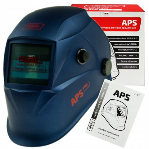 AUTOMATYCZNA PRZYŁBICA SPAWALNICZA APS-510G BLUE MAT PRO TRUE COLOR IDEAL AUTOMATYCZNA PRZYŁBICA SPAWALNICZA APS-510G BLUE MAT PRO TRUE COLOR IDEAL