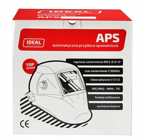 AUTOMATYCZNA PRZYŁBICA SPAWALNICZA APS-510G RED MAT PRO TRUE COLOR IDEAL AUTOMATYCZNA PRZYŁBICA SPAWALNICZA APS-510G RED MAT PRO TRUE COLOR IDEAL