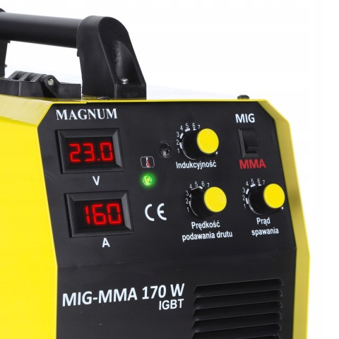 Półautomat spawalniczy MIG/MAG, MMA Magnum 30-160 A 230 V inwerter 170W MMA Półautomat spawalniczy MIG/MAG, MMA Magnum 30-160 A 230 V inwerter 170W MMA
