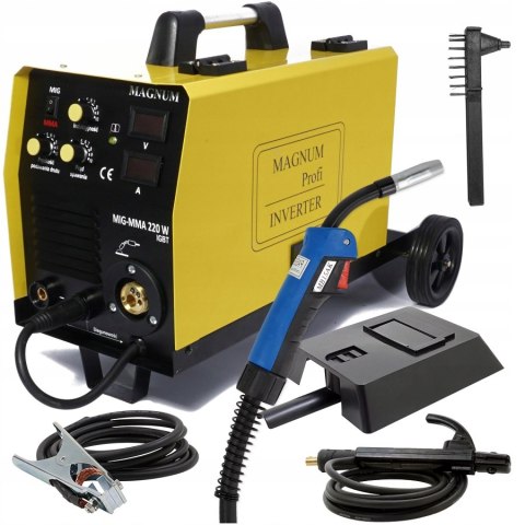 Półautomat spawalniczy MIG/MAG, MMA Magnum MIG 220W 30-200 A 230 V