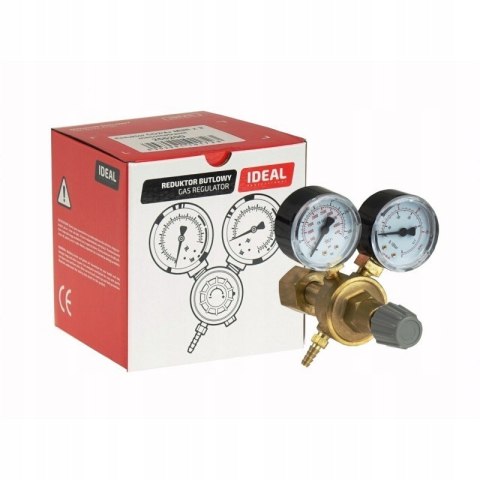 Reduktor butlowy CO2/Ar z dwoma manometrami Ideal mieszanka argonowa 20 bar Reduktor butlowy CO2/Ar z dwoma manometrami Ideal mieszanka argonowa 20 bar