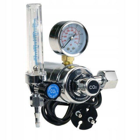 Reduktor gazu z rotametrem i podgrzewaczem 230V CO2 ARGON Reduktor gazu z rotametrem i podgrzewaczem 230V CO2 ARGON