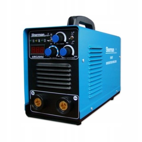 Spawarka inwertorowa Sherman 10-200 A 230 9,4 kVA MMA ARC 200C Spawarka inwertorowa Sherman 10-200 A 230 9,4 kVA MMA ARC 200C