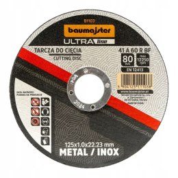 Tarcza do cięcia metalu Baumajster 22,2x125 mm