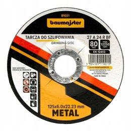 Tarcza do szlifowania metalu Baumajster B1021 125x6,0x22,23mm