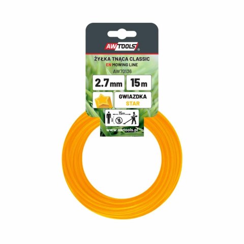 AWTOOLS ŻYŁKA TNĄCA CLASSIC 2,4x15m / GWIAZDKA AWTOOLS ŻYŁKA TNĄCA CLASSIC 2,4x15m / GWIAZDKA