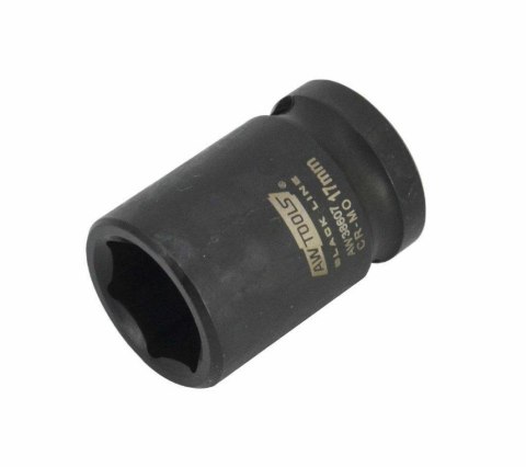 AWTOOLS NASADKA UDAROWA 6-KĄTNA 1/2" KRÓTKA 17mm BLACK LINE AWTOOLS NASADKA UDAROWA 6-KĄTNA 1/2" KRÓTKA 17mm BLACK LINE