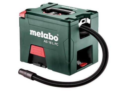 METABO ODKURZACZ 18V WALIZKOWY AS 18 L PC CARCASS Z RĘCZNYM CZYSZCZENIEM FILTRA METABO ODKURZACZ 18V WALIZKOWY AS 18 L PC CARCASS Z RĘCZNYM CZYSZCZENIEM FILTRA