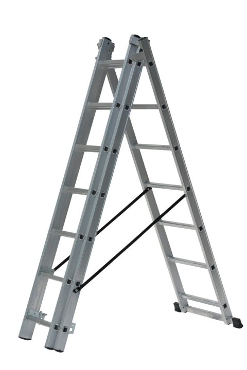 AWTOOLS DRABINA ALUMINIOWA 3x12 STOPNI 150KG ADAPATACJA NA SCHODY AWTOOLS DRABINA ALUMINIOWA 3x12 STOPNI 150KG ADAPATACJA NA SCHODY