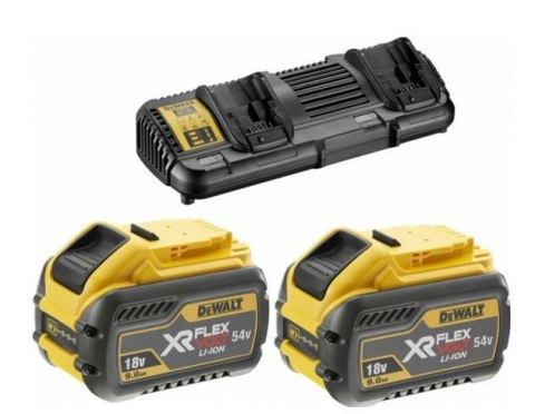 DEWALT ŁADOWARKA DCB132 +2x9.0Ah FV PODWÓJNA 4A 18-54V DEWALT ŁADOWARKA DCB132 +2x9.0Ah FV PODWÓJNA 4A 18-54V
