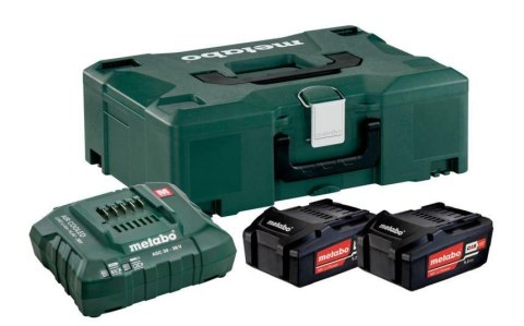 METABO AKUMULATOR 18V 5,2Ah x2 +ŁADOW. ASC 55 METABOX METABO AKUMULATOR 18V 5,2Ah x2 +ŁADOW. ASC 55 METABOX