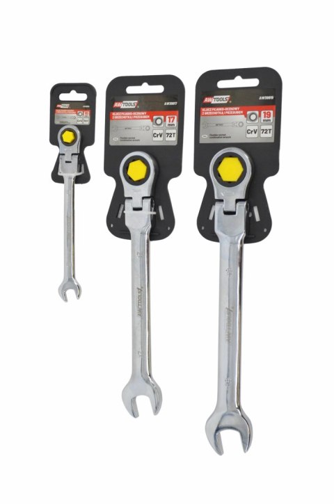 AWTOOLS KLUCZ PŁASKO-OCZKOWY Z GRZECHOTKĄ PRZEGUBOWY 10mm AWTOOLS KLUCZ PŁASKO-OCZKOWY Z GRZECHOTKĄ PRZEGUBOWY 10mm