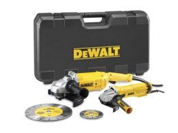 DEWALT ZESTAW SZLIFIEREK KĄTOWYCH 230+125mm (DWE492+DWE4207) +TARCZE DT3711, DT3731 KUFER