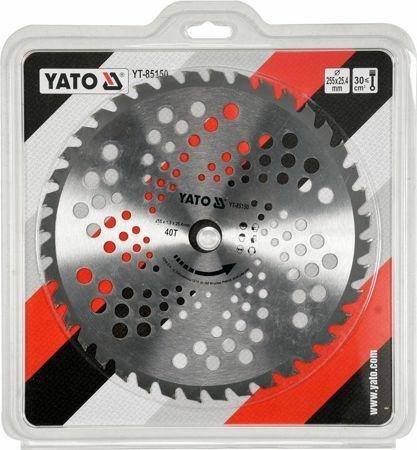 YATO NÓŻ DO KOSY / TARCZA TCT DO PODKASZAREK 255mm 25,4mm YATO NÓŻ DO KOSY / TARCZA TCT DO PODKASZAREK 255mm 25,4mm