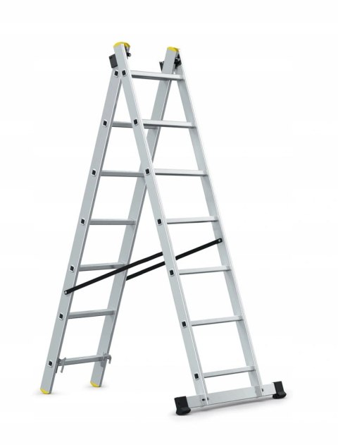 AWTOOLS DRABINA ALUMINIOWA 2x7 150KG WIELOFUNKCYJNA 2-CZĘŚCIOWA AWTOOLS DRABINA ALUMINIOWA 2x7 150KG WIELOFUNKCYJNA 2-CZĘŚCIOWA