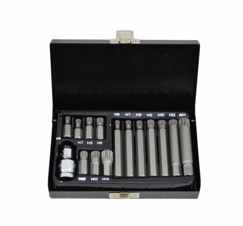 AWTOOLS KOŃCÓWKI SPLINE 15elem. BL AWTOOLS KOŃCÓWKI SPLINE 15elem. BL