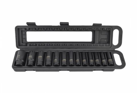 AWTOOLS ZESTAW NASADEK UDAROWYCH DŁUGICH 1/2" 13cz. 10-32mm BLACK LINE AWTOOLS ZESTAW NASADEK UDAROWYCH DŁUGICH 1/2" 13cz. 10-32mm BLACK LINE