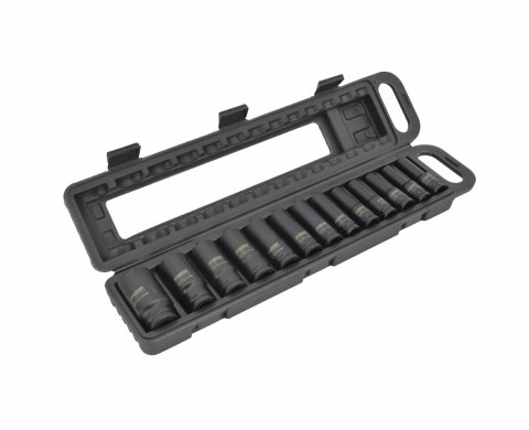 AWTOOLS ZESTAW NASADEK UDAROWYCH DŁUGICH 1/2" 13cz. 10-32mm BLACK LINE AWTOOLS ZESTAW NASADEK UDAROWYCH DŁUGICH 1/2" 13cz. 10-32mm BLACK LINE