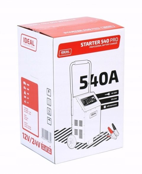 Prostownik STARTER 540 PRO STD/GEL/AGM/Lithium 12/24V IDEAL 540A Prostownik STARTER 540 PRO STD/GEL/AGM/Lithium 12/24V IDEAL 540A