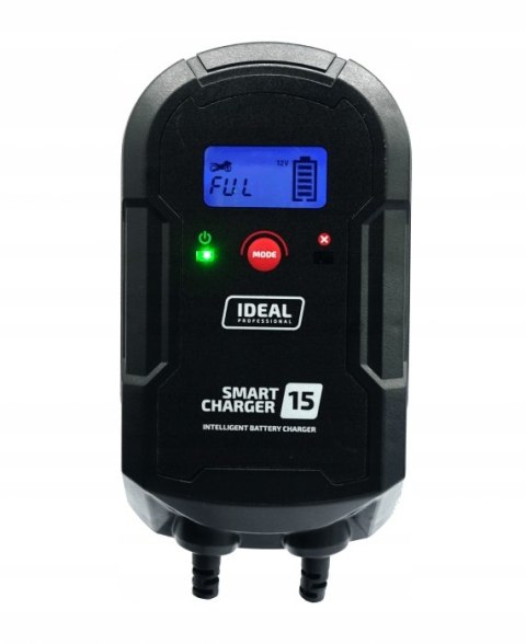 Prostownik automatyczny SMART CHARGER 15 LCD IDEAL 15A Prostownik automatyczny SMART CHARGER 15 LCD IDEAL 15A