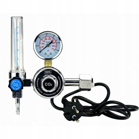 REDUKTOR CO2/ARGON Z ROTAMETREM I PODGRZEWACZEM 36V IDEAL 265500 REDUKTOR CO2/ARGON Z ROTAMETREM I PODGRZEWACZEM 36V IDEAL 265500