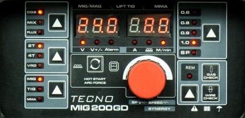 Spawarka TECNO MIG 200GD MIG/TIG/MMA SYNERGIC VRD ALU Spawarka TECNO MIG 200GD MIG/TIG/MMA SYNERGIC VRD ALU