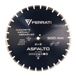 Tarcza diamentowa tnąca 1A1RSS C1S 500mm 25,4-F4mm ASFALTO