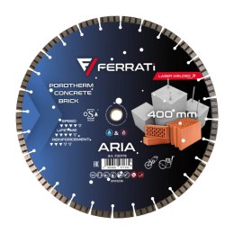 Tarcza diamentowa tnąca 1A1RSS-W 400mm 25,4-F4mm ARIA