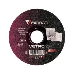 Tarcza tnąca i szlifująca z nasypem diamentowym 2in1 100mm VETRO Ø100mm x 22,23mm