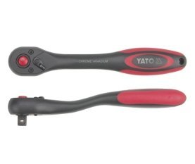 YATO GRZECHOTKA 1/2" WYGIĘTA POWLEKANA - BLACK 0295 YATO GRZECHOTKA 1/2" WYGIĘTA POWLEKANA - BLACK 0295