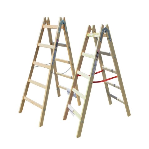 AWTOOLS DRABINA DREWNIANA 2x 4 STOPNI 150KG AWTOOLS DRABINA DREWNIANA 2x 4 STOPNI 150KG