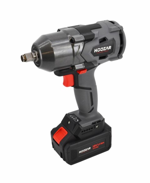 HOOZAR KLUCZ UDAROWY BEZSZCZOTKOWY 1/2" 18V 1x4.0Ah 600Nm IW20BL-M1 HOOZAR KLUCZ UDAROWY BEZSZCZOTKOWY 1/2" 18V 1x4.0Ah 600Nm IW20BL-M1