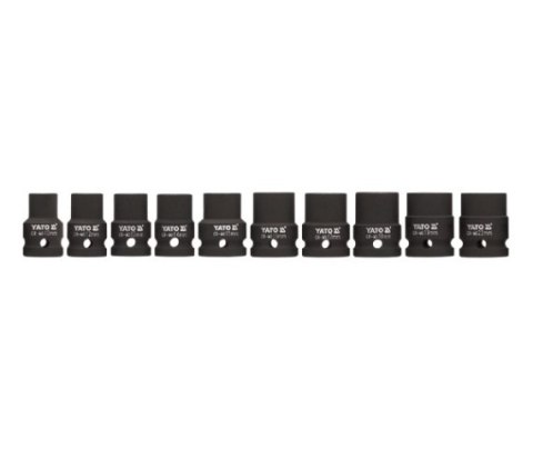 YATO NASADKI UDAROWE 1/2" KOMPLET 10 elem. 10-22mm 1025 YATO NASADKI UDAROWE 1/2" KOMPLET 10 elem. 10-22mm 1025