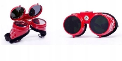 GOGLE OKULARY SPAWALNICZE IREWO UCHYLNE ramka metalowa szkło 50MM DIN5 GOGLE OKULARY SPAWALNICZE IREWO UCHYLNE ramka metalowa szkło 50MM DIN5
