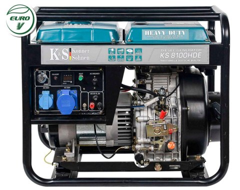 KÖNNER & SÖHNEN GENERATOR PRĄDOTWÓRCZY DIESEL 6,0kW 230V KS 8100HDE (EURO V) KÖNNER & SÖHNEN GENERATOR PRĄDOTWÓRCZY DIESEL 6,0kW 230V KS 8100HDE (EURO V)
