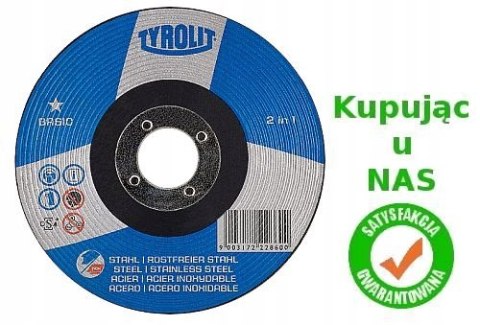 Tarcza do szlifowania stali Tyrolit 222860 125 x 6 x 22,23 mm