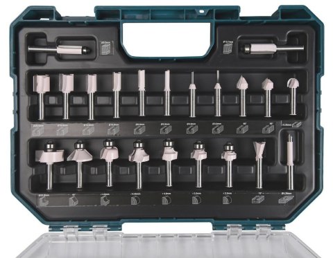 MAKITA FREZY UNIWERSALNE 8mm ZESTAW 22szt. MAKITA FREZY UNIWERSALNE 8mm ZESTAW 22szt.