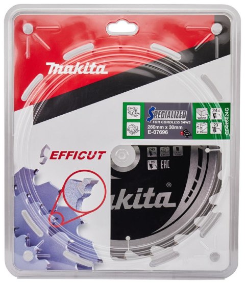 MAKITA PIŁA TARCZOWA 260x30x24z EFFICUT MAKITA PIŁA TARCZOWA 260x30x24z EFFICUT