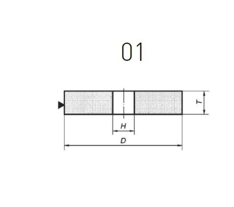 NORTON ŚCIERNICA-01 125mm x 20mm x 20mm 38A60K5VBE NORTON ŚCIERNICA-01 125mm x 20mm x 20mm 38A60K5VBE