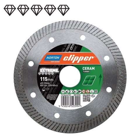 NORTON TARCZA D.TURBO 230mm CLIPPER EXTREME CERAM NORTON TARCZA D.TURBO 230mm CLIPPER EXTREME CERAM