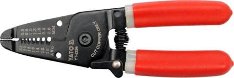 YATO SZCZYPCE DO ŚCIĄGANIA IZOLACJI 165mm, 0,54 - 2,6mm2 2294 YATO SZCZYPCE DO ŚCIĄGANIA IZOLACJI 165mm, 0,54 - 2,6mm2 2294
