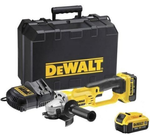 DEWALT SZLIFIERKA KĄTOWA 18V 125mm 2 x 4,0Ah XR LI-ION DCG412M2 DEWALT SZLIFIERKA KĄTOWA 18V 125mm 2 x 4,0Ah XR LI-ION DCG412M2