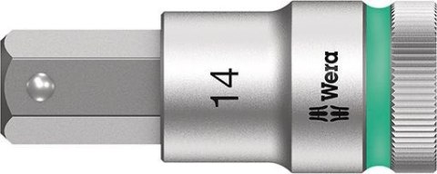 Nasadka wktetakowa 1/2" d.srub z gniaz.6-kat. z funkcja przytrzym, 14x60mm Wera Nasadka wktetakowa 1/2" d.srub z gniaz.6-kat. z funkcja przytrzym, 14x60mm Wera