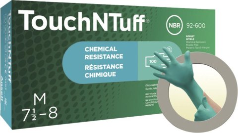 Rękawice nitrylowe jednorazowe TouchNTuff 92-600, rozmiar 8,5-9 (100 sztuk) Ansell Rękawice nitrylowe jednorazowe TouchNTuff 92-600, rozmiar 8,5-9 (100 sztuk) Ansell