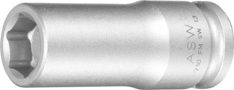 Udarowa koncowka wymiennaklucza nasadowego, dluga,z magnesem ze sprezyna 3/8"10mm ASW Udarowa koncowka wymiennaklucza nasadowego, dluga,z magnesem ze sprezyna 3/8"10mm ASW