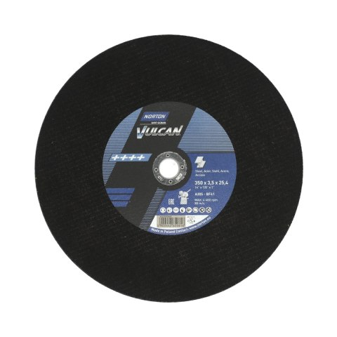 NORTON TARCZA.VULCAN 350 x 3.5 x 25.4mm A30S DO METALU /10szt.+1 GRATIS NORTON TARCZA.VULCAN 350 x 3.5 x 25.4mm A30S DO METALU /10szt.+1 GRATIS