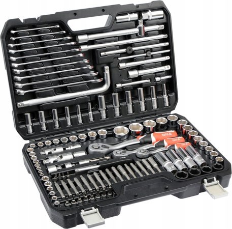 YATO ZESTAW KLUCZY 1/4" , 3/8" , 1/2" 128 elem. 38872 YATO ZESTAW KLUCZY 1/4" , 3/8" , 1/2" 128 elem. 38872