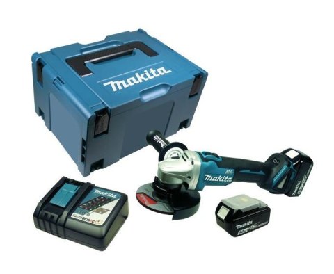 MAKITA SZLIFIERKA KĄTOWA 18V 125mm 2 x 5,0Ah LI-ION BEZSZCZOTKOWA WALIZKA MAKPAC DGA506RTJ MAKITA SZLIFIERKA KĄTOWA 18V 125mm 2 x 5,0Ah LI-ION BEZSZCZOTKOWA WALIZKA MAKPAC DGA506RTJ